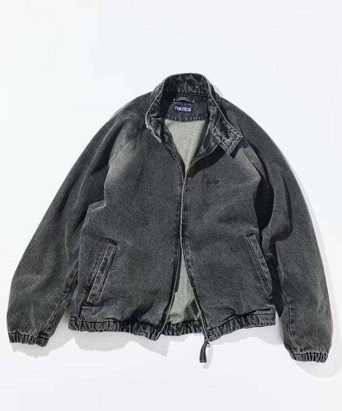 NAUTICA ( JAPAN ) Distressed Denim Harrington Jacket – cotwohk