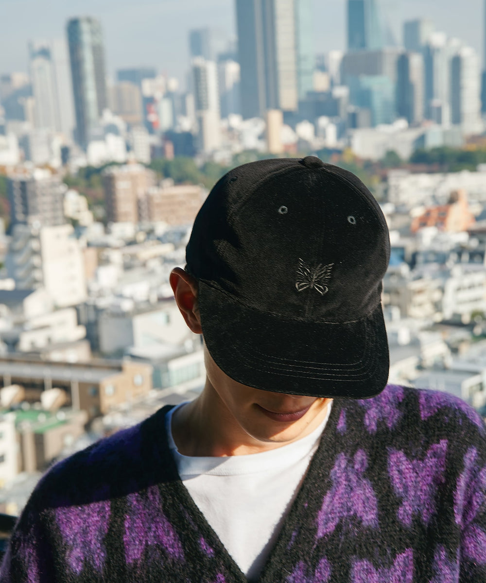 NEEDLES x STUDIOUS Velour Cap - Papillon Embroidery – cotwohk