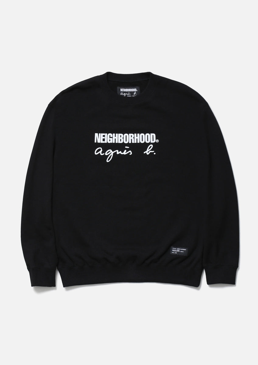 NEIGHBORHOOD agnès b. スウェット sweat Crew en coton gris agnès b. x Neighborhood