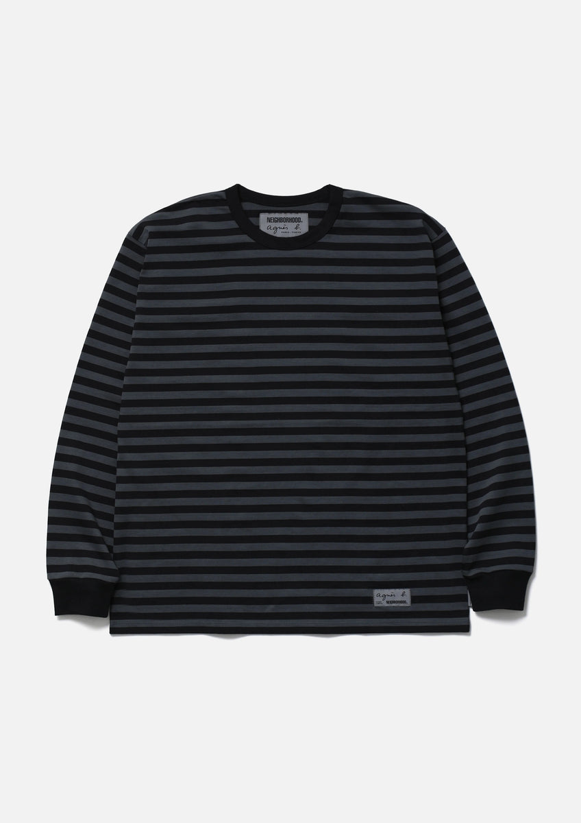 NEIGHBORHOOD x AGNES B. . BODER CREWNECK LS – cotwohk