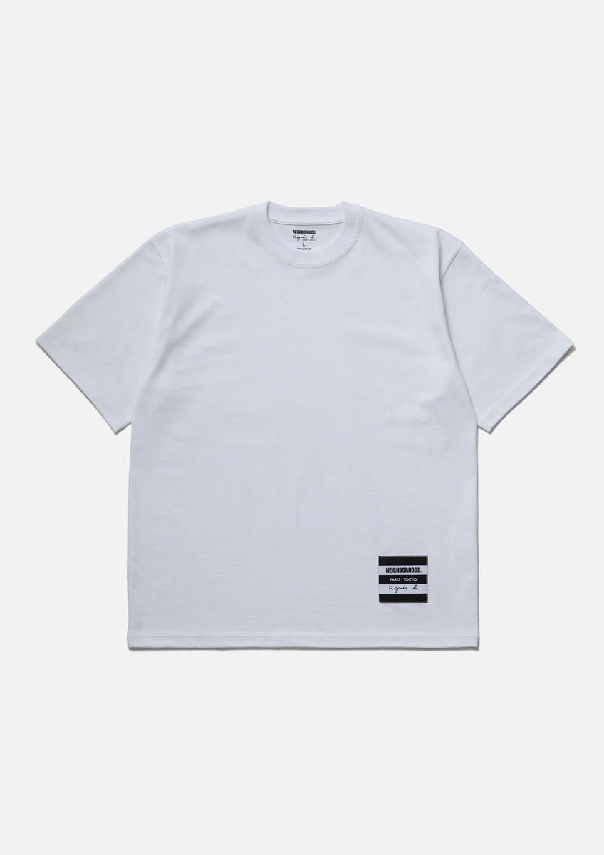 NEIGHBORHOOD® × agnès b. CREWNECK SS XS NEIGHBORHOOD x AGNES B. . BODER CREWNECK SS – cotwohk