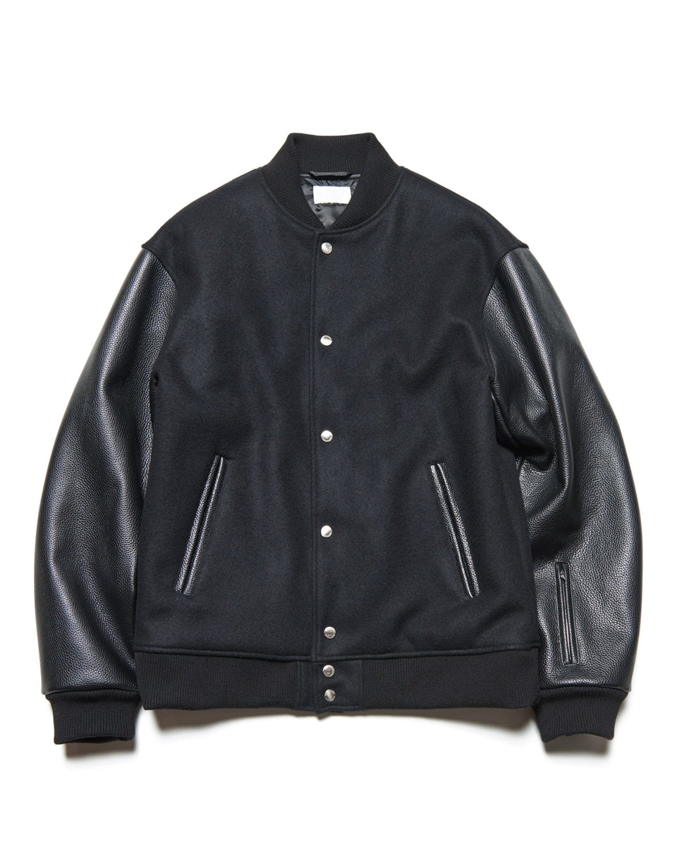 SOPHNET. 25A/W MELTON LAMBSWOOL VARSITY JACKET [ SPNT-252005