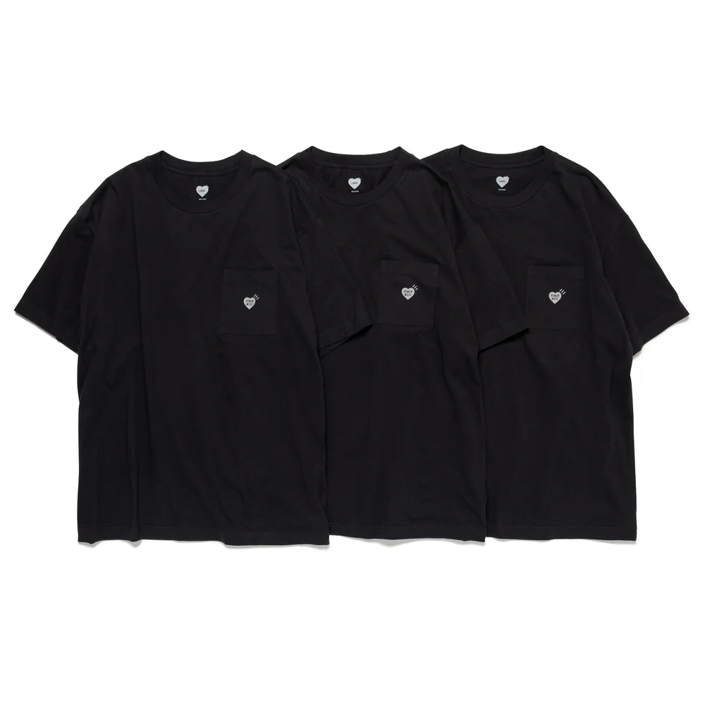 Human MadeKEIKOT-SHIRT SIDE A &B セットMサイズ Restock ] HUMAN MADE 25S/S 3-PACK POCKET T-SHIRT SET [ HM29CS043