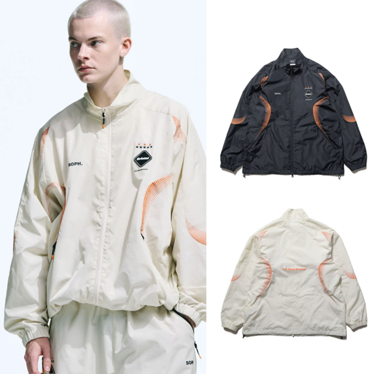 F.C.Real Bristol 25S/S STAND COLLAR PRACTICE JACKET [ FCRB-250009