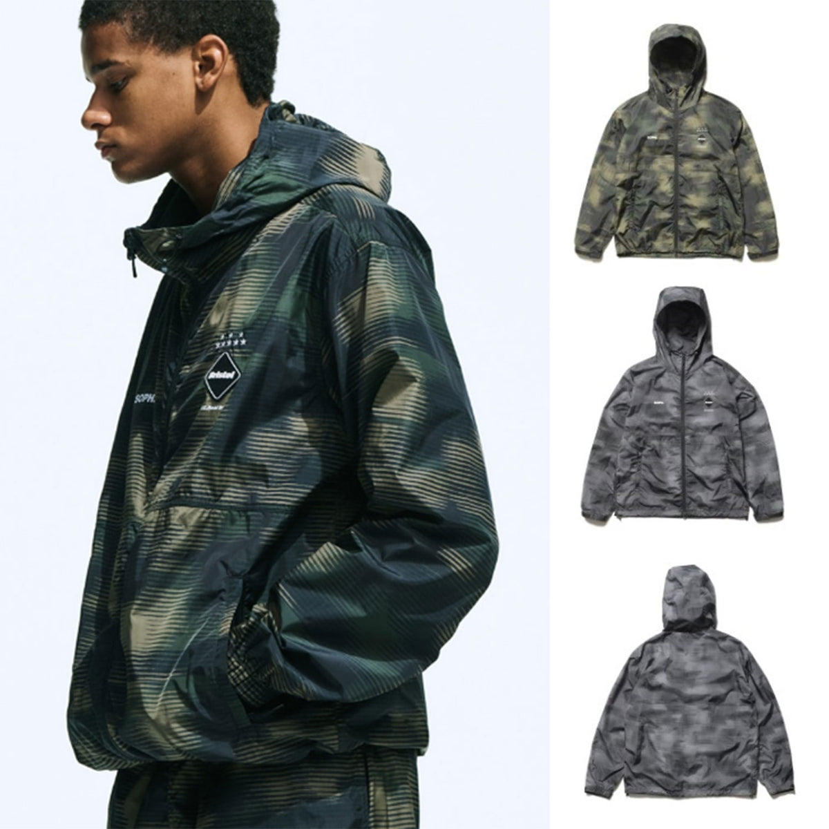 F.C.Real Bristol 25S/S SPEED CAMO HOODED BLOUSON [ FCRB-250027