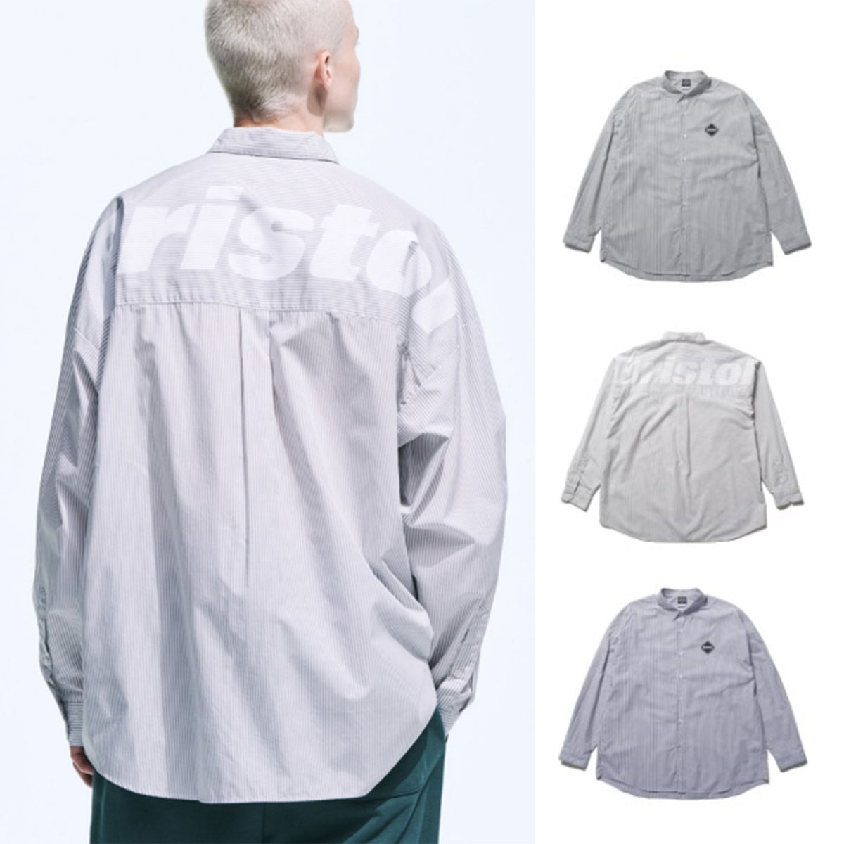 F.C.Real Bristol 25S/S BIG LOGO L/S BAGGY SHIRT [ FCRB-250086