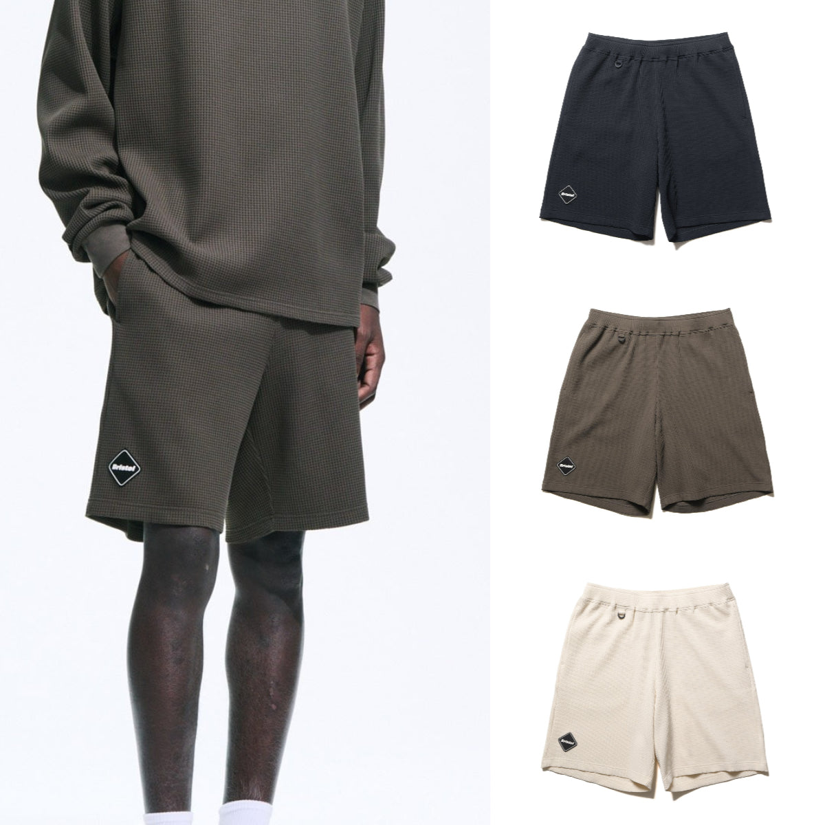 F.C.Real Bristol 25A/W TECH WAFFLE LOUNGE SHORTS [ FCRB-252078