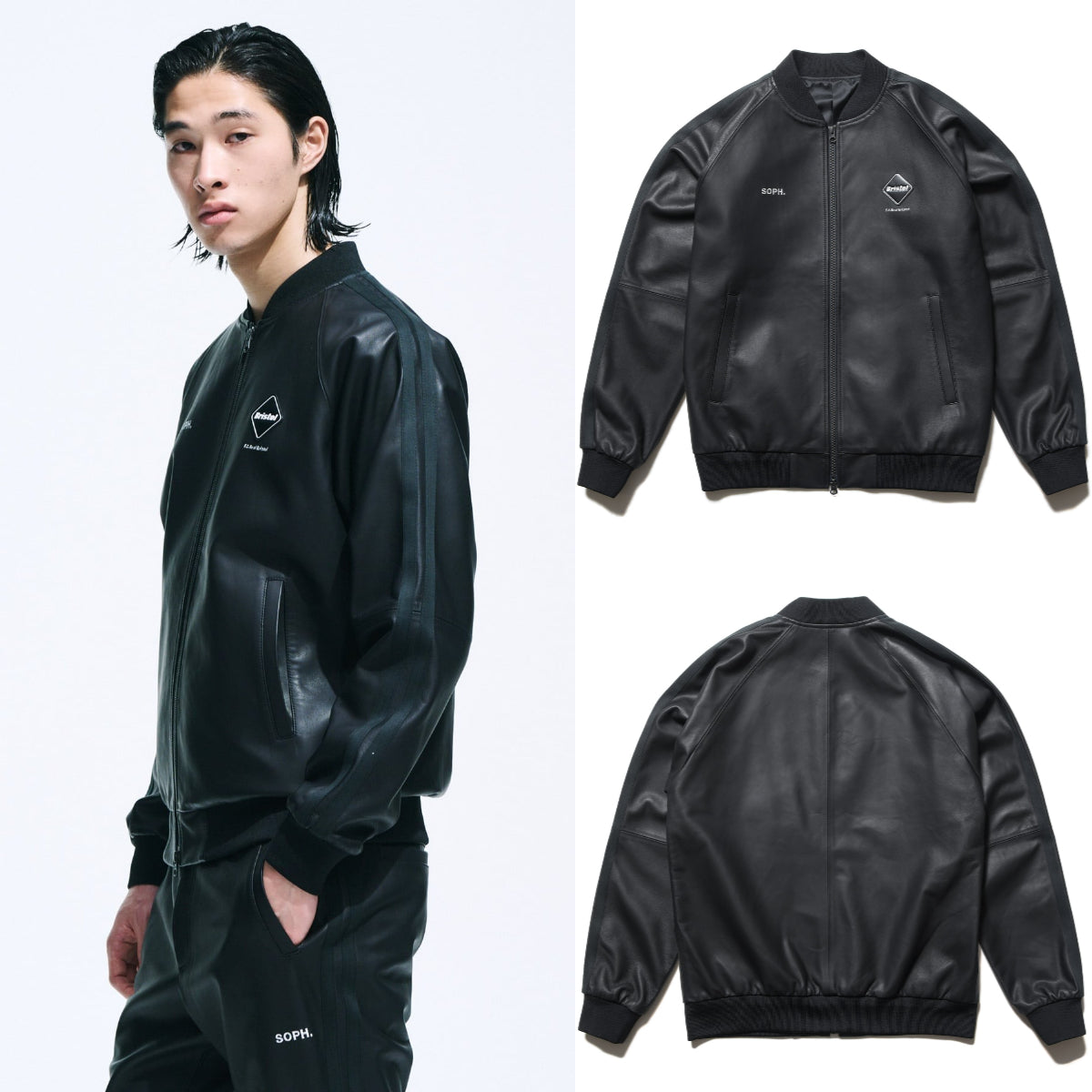 F.C.Real Bristol 25A/W LEATHER TRACK JACKET [ FCRB-252079 ] – cotwohk