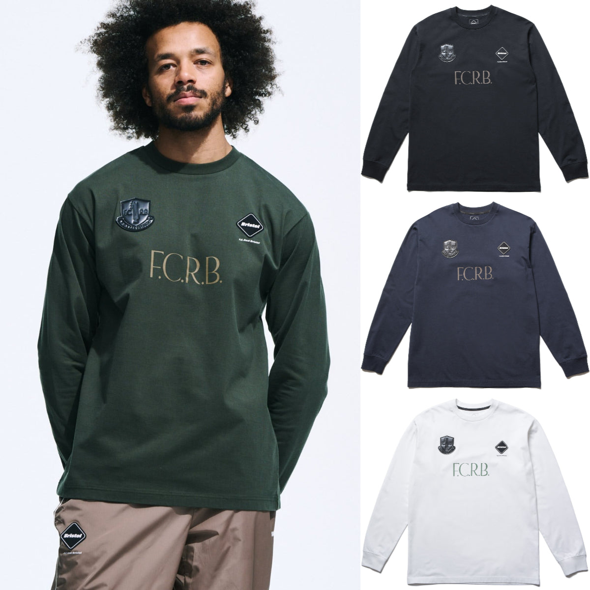 F.C.Real Bristol 25A/W LETTERED L/S TEE [ FCRB-252099 ] – cotwohk