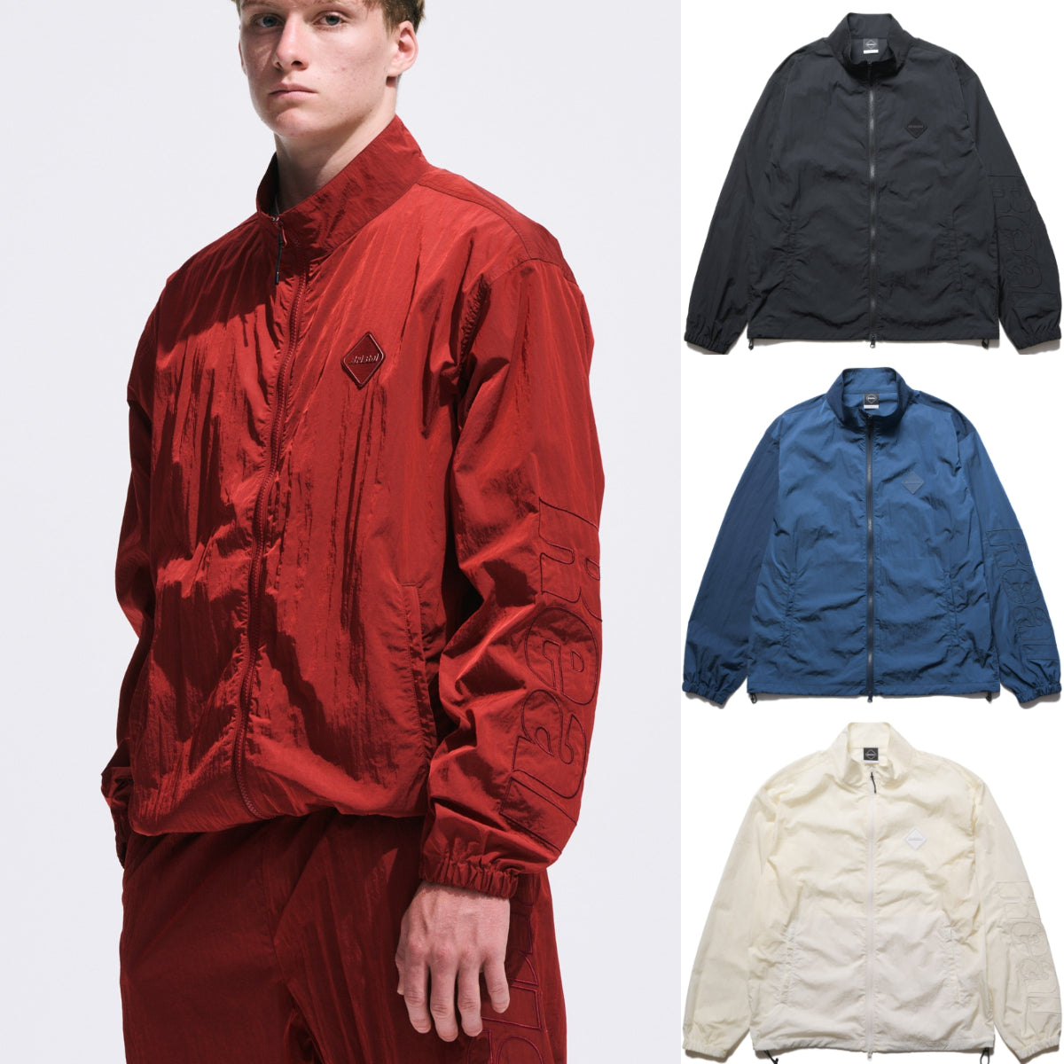 F.C.Real Bristol 26S/S BIG LOGO NYLON STAND COLLAR BLOUSON [ FCRB