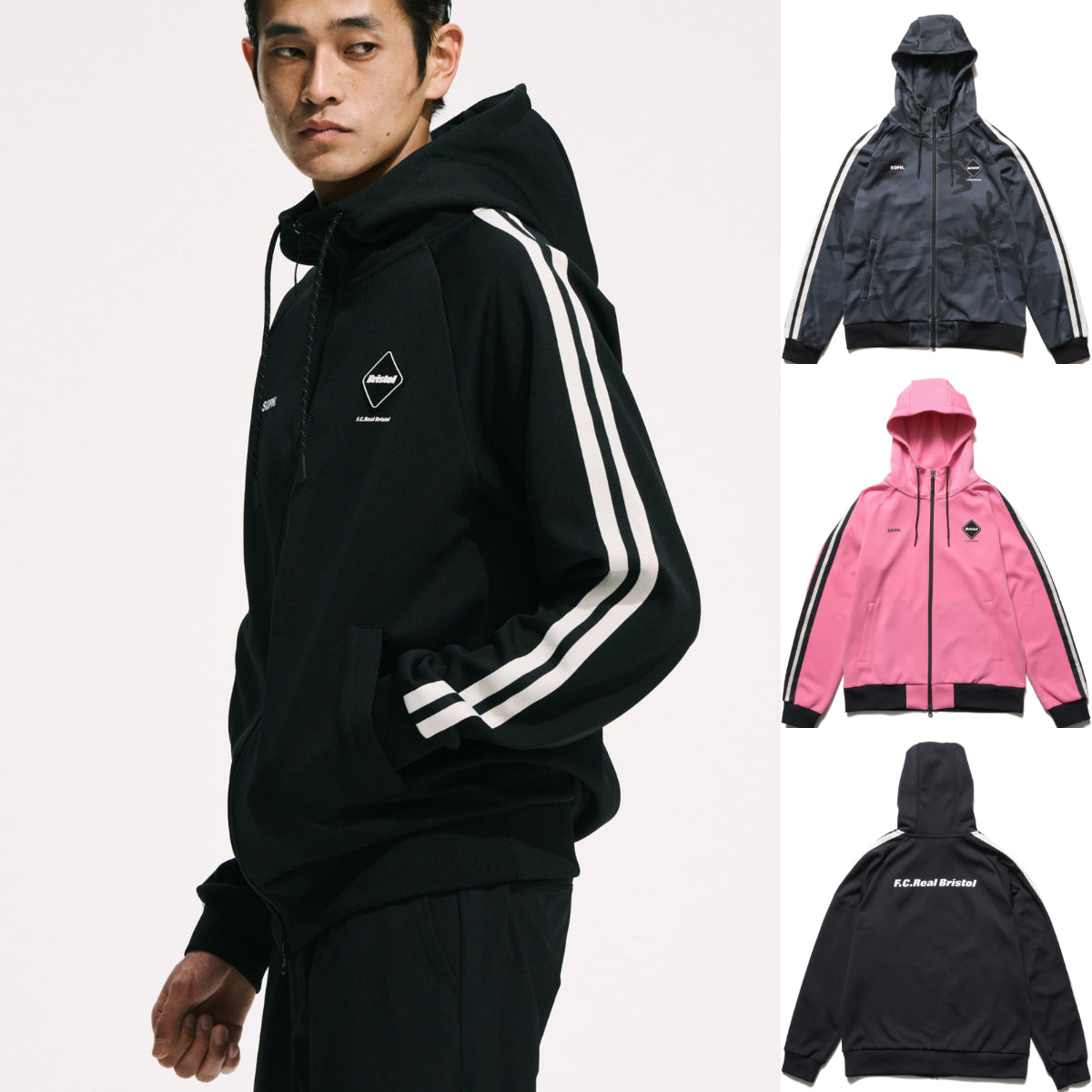 Pre-order ] F.C.Real Bristol 26A/W TRAINING TRACK ZIP-UP HOODIE