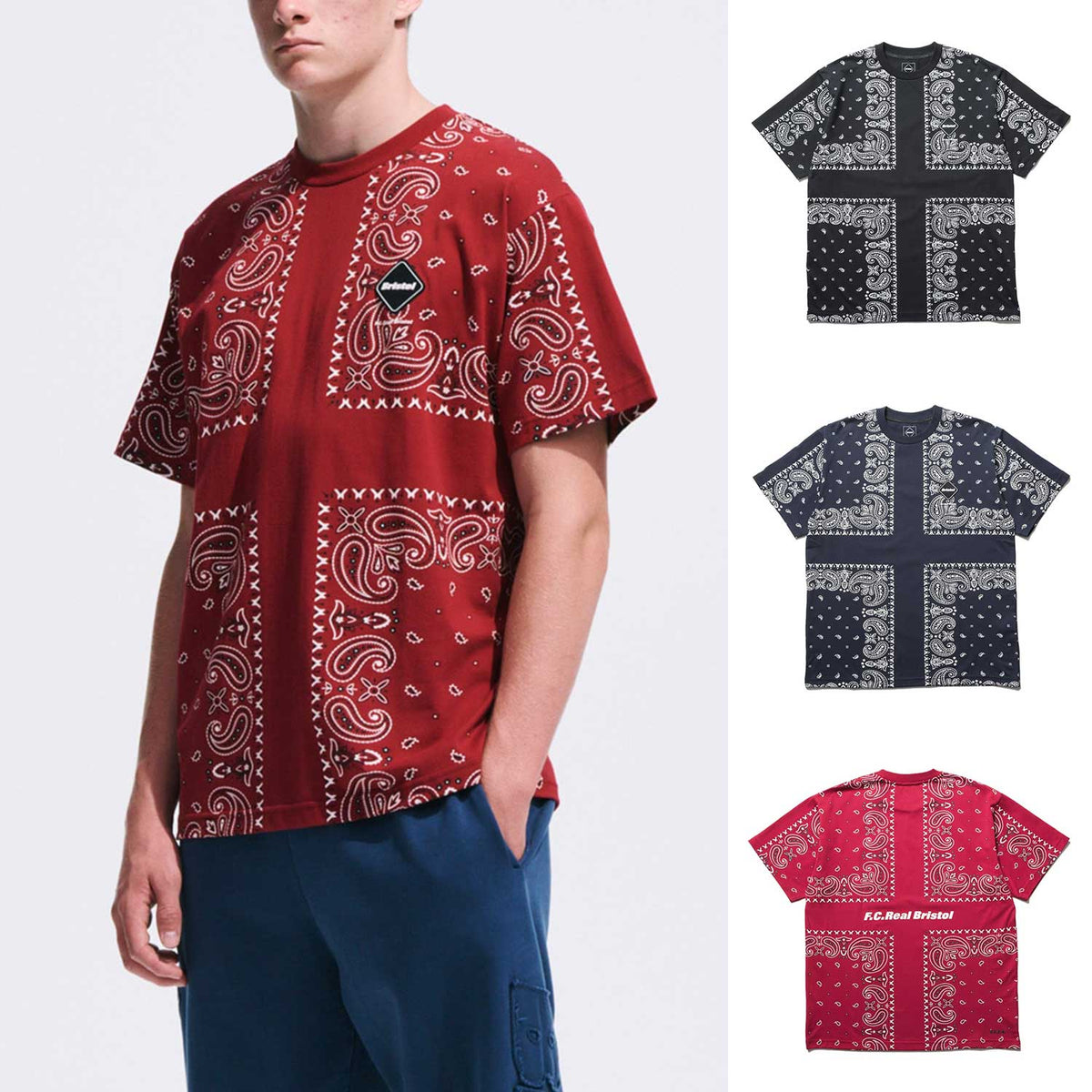 F.C.Real Bristol 26S/S BANDANA TEE [ FCRB-260042 ] – cotwohk