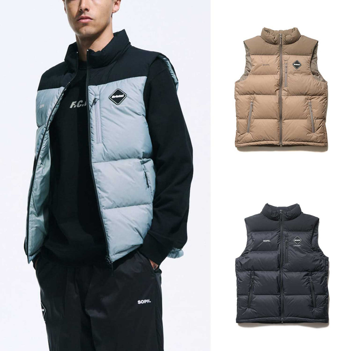 F.C.Real Bristol 25A/W FIELD DOWN VEST [ FCRB-252021 ] – cotwohk