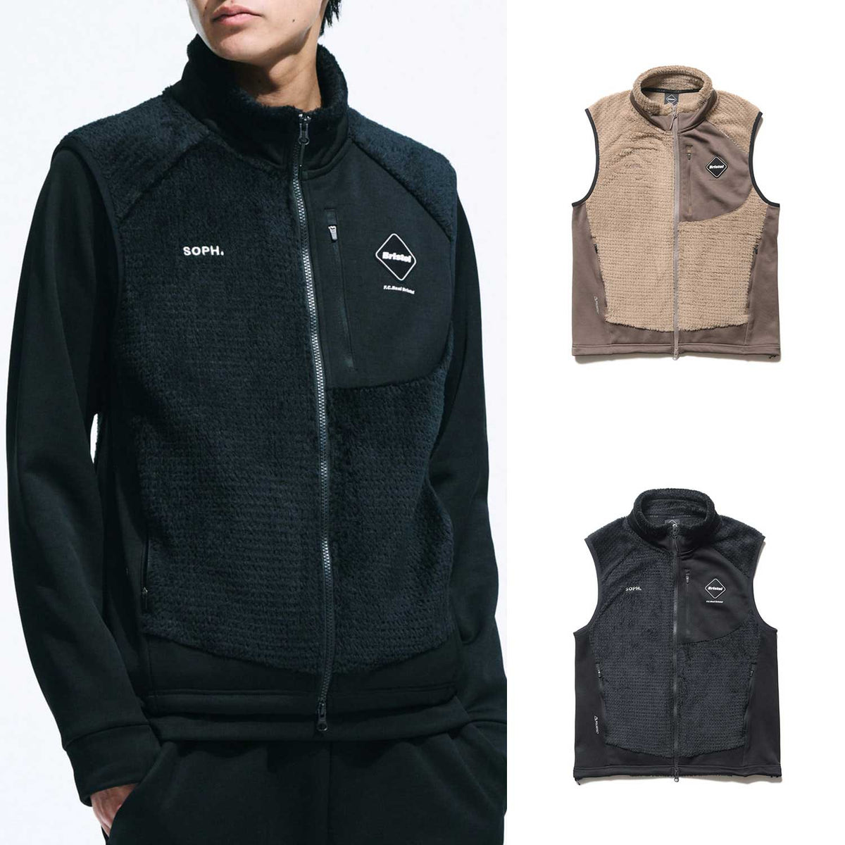 Bristol HYBRID FLEECE VEST 25AW 新作 Bristol HYBRID FLEECE VEST 25AW 新作 F.C.Real Bristol＞HYBRID