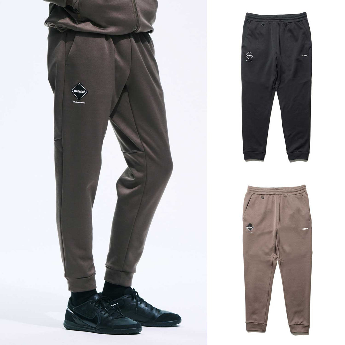 F.C.Real Bristol 25A/W STRETCH FLEECE TRAINING JOGGER PANTS [ FCRB