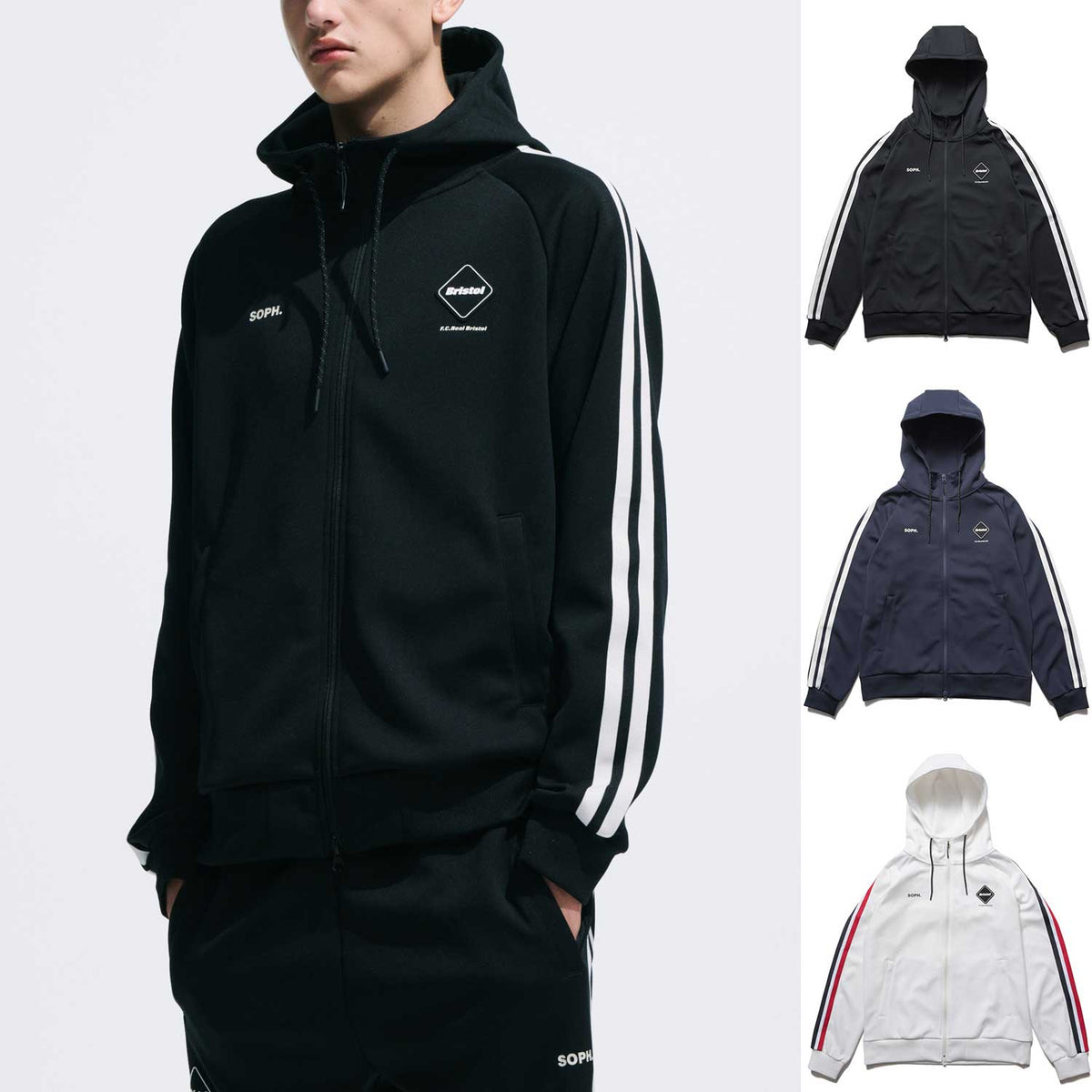 F.C.Real Bristol 26S/S TRAINING TRACK ZIP-UP HOODIE [ FCRB-260062