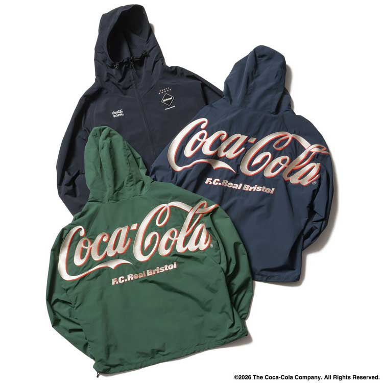 Pre-order ] F.C.Real Bristol 26S/S Coca-Cola BIG LOGO WARM-UP