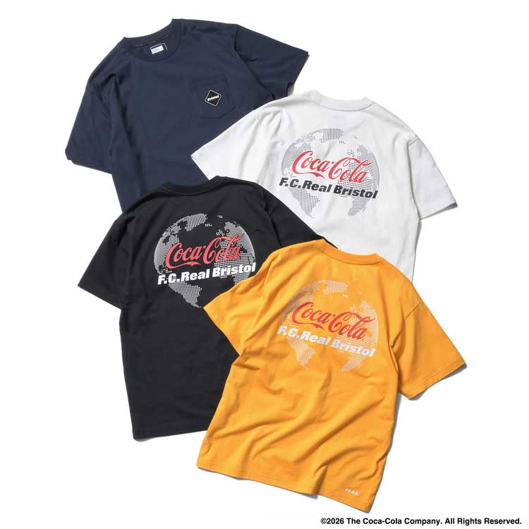 Pre-order ] F.C.Real Bristol 26S/S Coca-Cola GLOBE LOGO EMBLEM