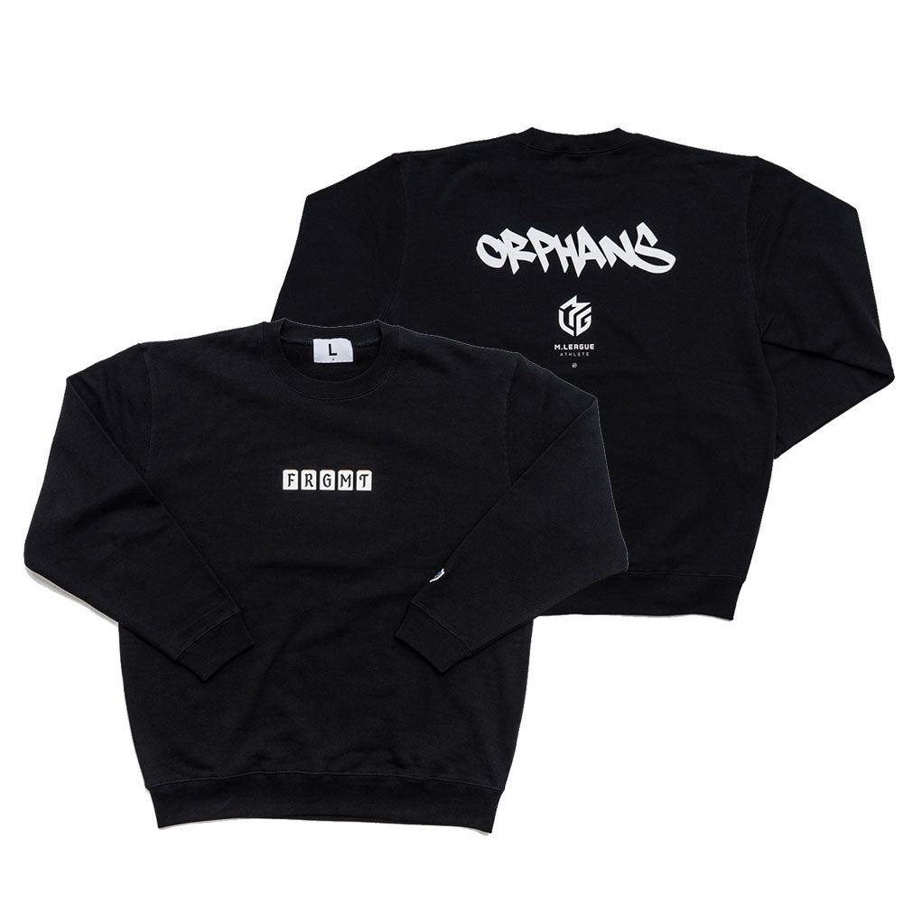 fragment design x M.LEAGUE FRAGMENT ORPHANS CREW NECK SWEAT