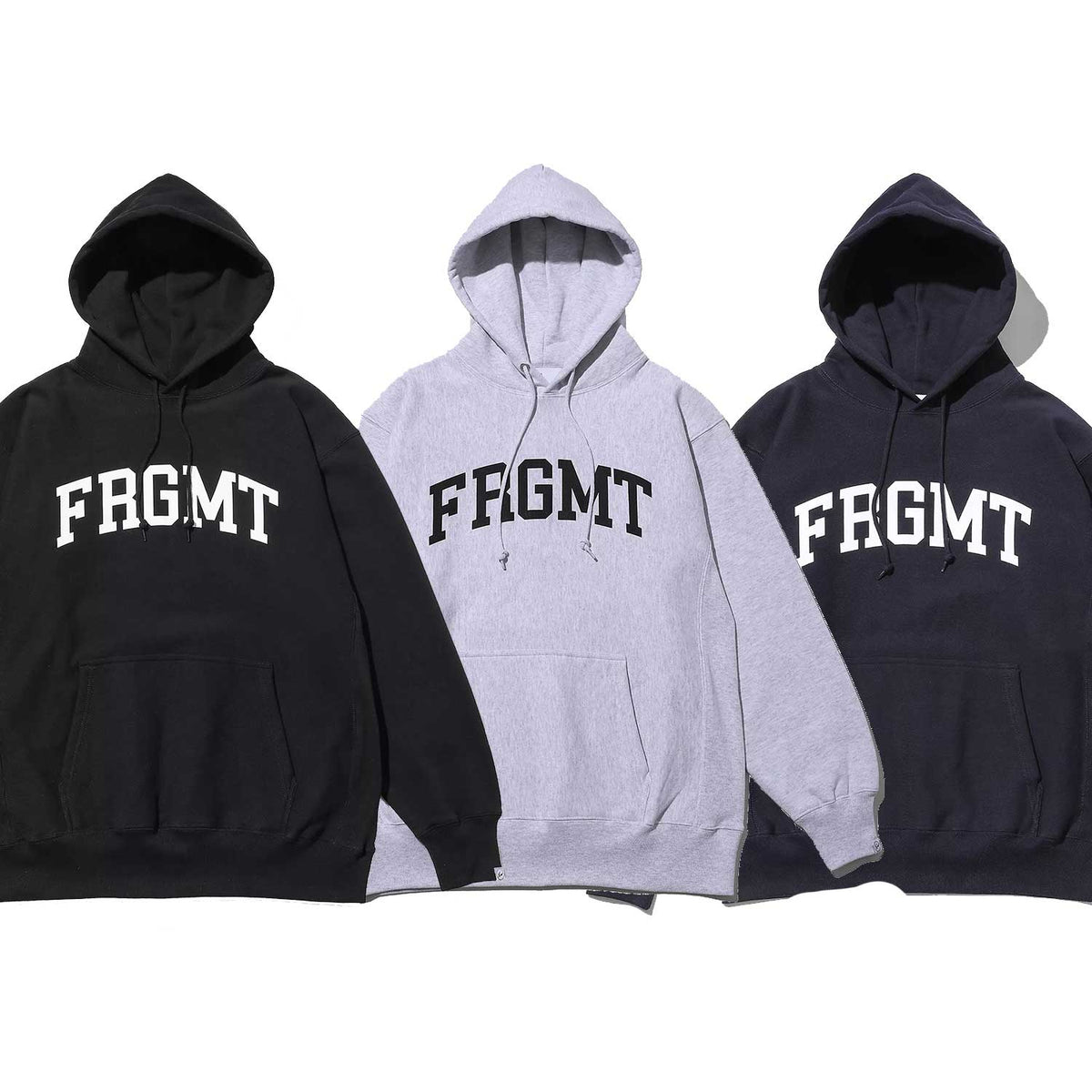 FRAGMENT UNIVERSITY SWEAT HOODIE BLACK/L