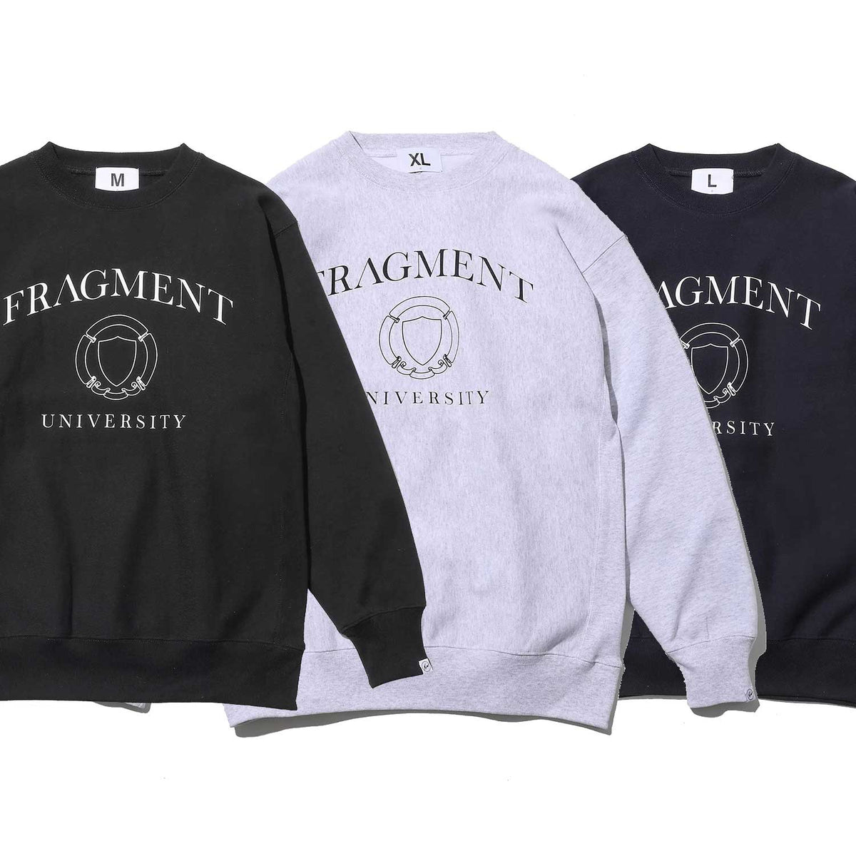 GREY 新品XL FRAGMENT UNIVERSITY SWEAT A-