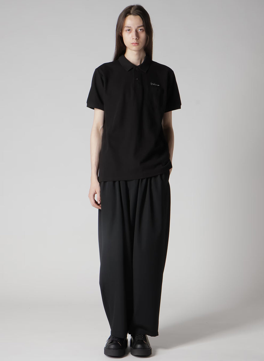 Yohji Yamamoto POUR HOMME 2PIECES PACK SIGNATURE EMBROIDERY POLO