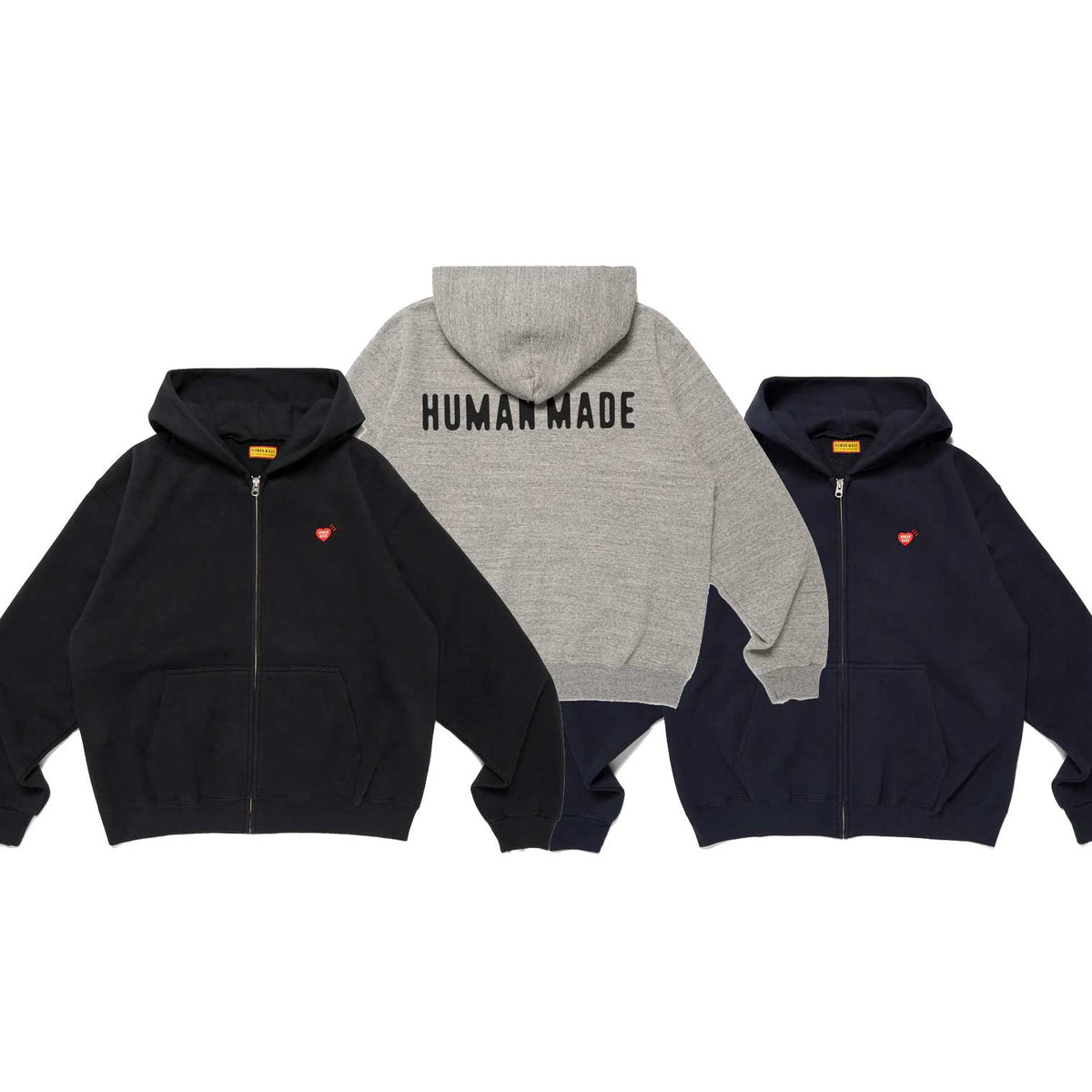 HUMAN MADE CLASSIC ZIP-UP SWEAT HOODIE [ HM30CS051 ] – cotwohk