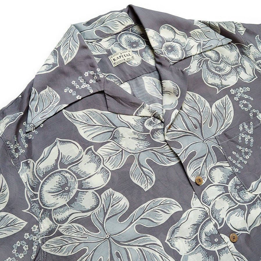 KAPITAL Silk Rayon KOCHI&ZEPHYR Anemone PT Rangle Collar