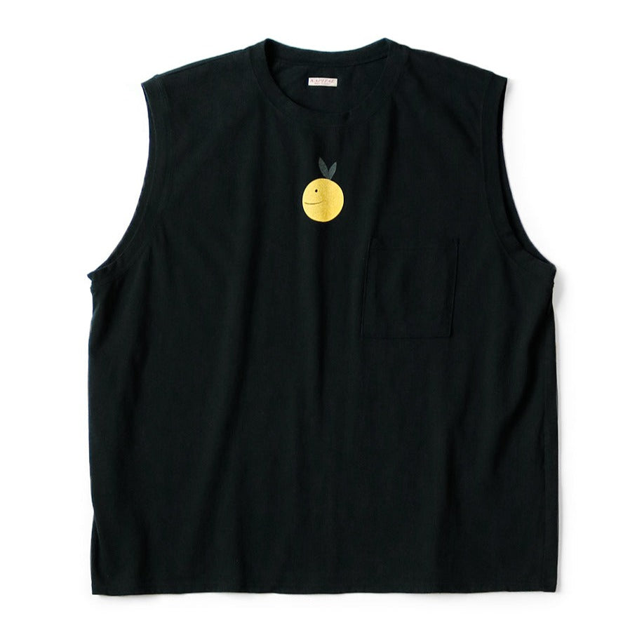 KAPITAL 20/-T-cloth Sleeveless Pocket Tee (CONEYBOWYpt 