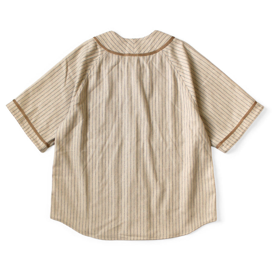 KAPITAL Wool Stripe (Fine) GREAT WOMEN Baseball Shirt [ K2509SS047