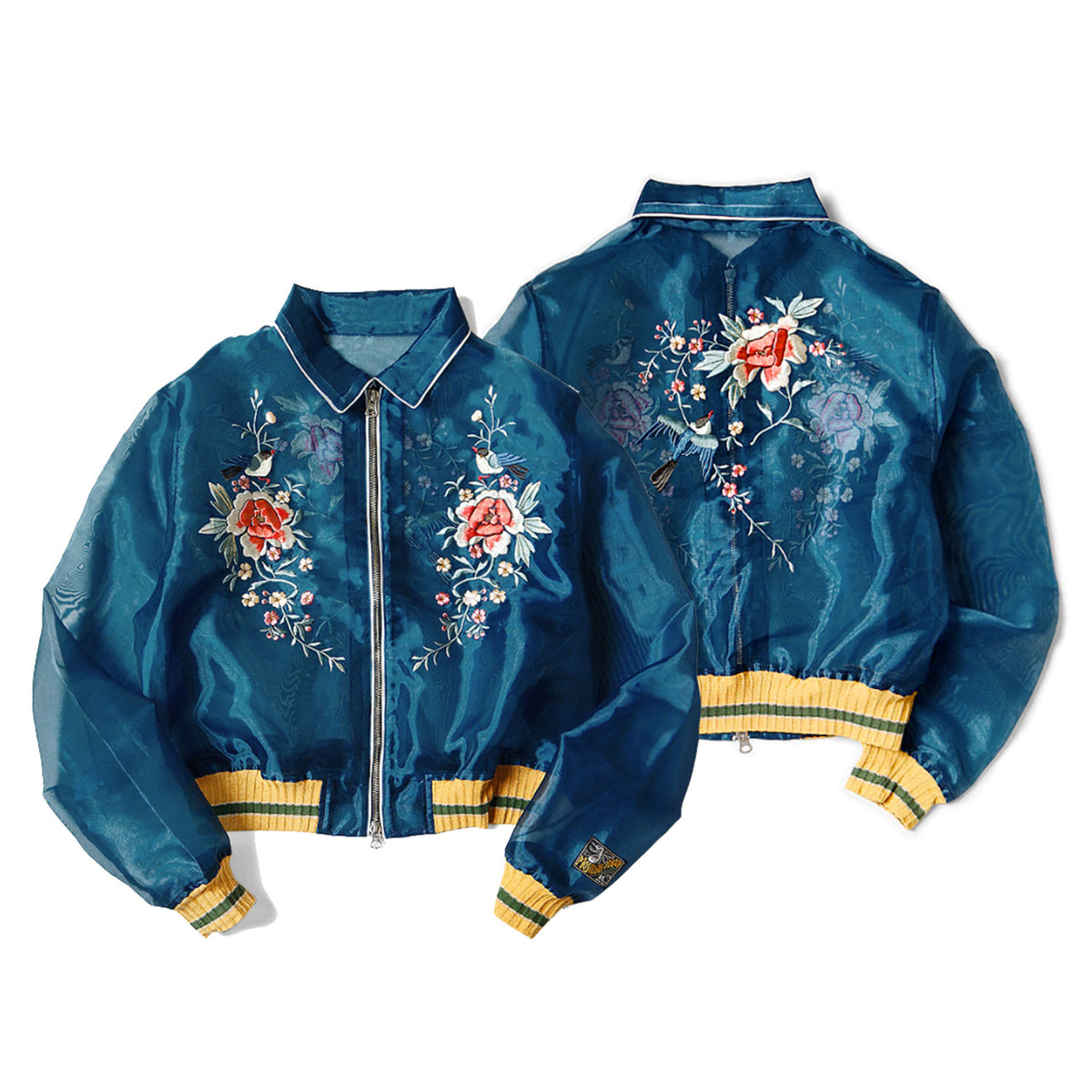 KAPITAL Sheer Pearl Mosquito Guard Drizzler JKT (Magpie