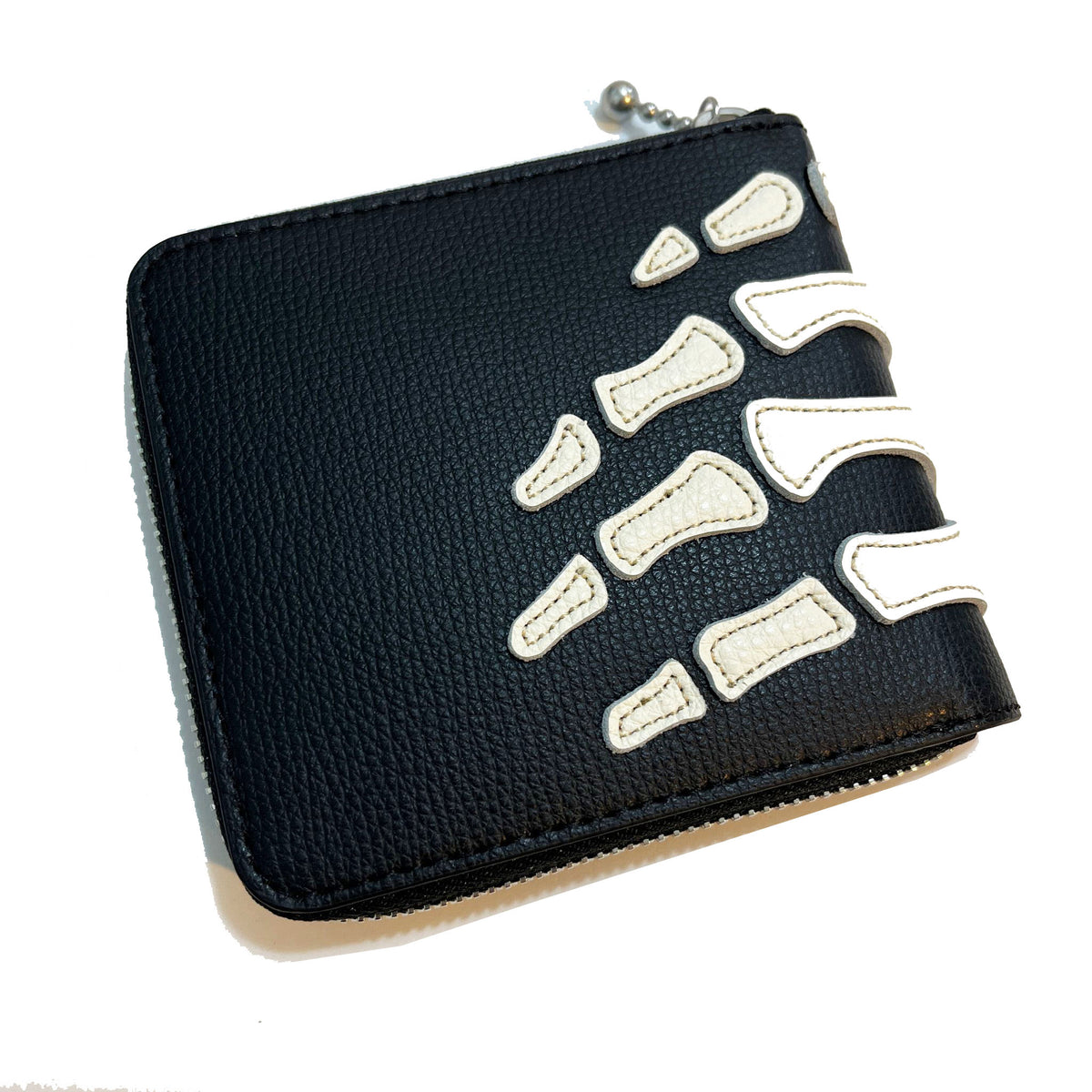 KAPITAL THUMBS UP BONE HAND ZIP WALLET [ K2503XG522