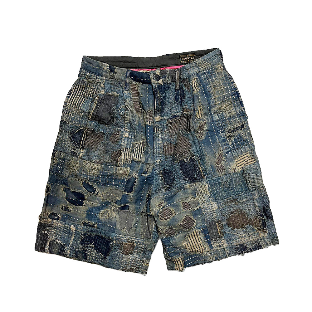 Kapital kountry Boro チノパンツ Kapital - BORO IVY Short Pants - Indigo | UP THERE