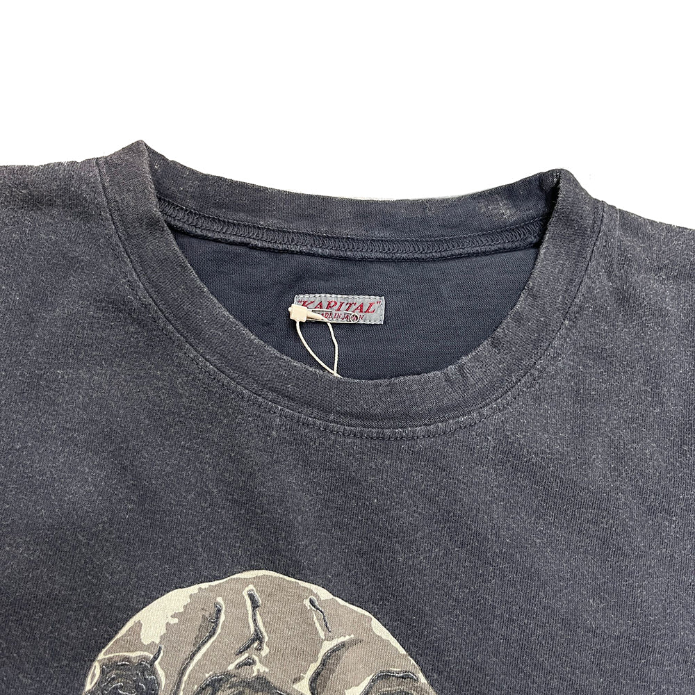 KAPITAL 20 / Jersey Crew Neck Tee ( PECKISH RAINSKULL pt