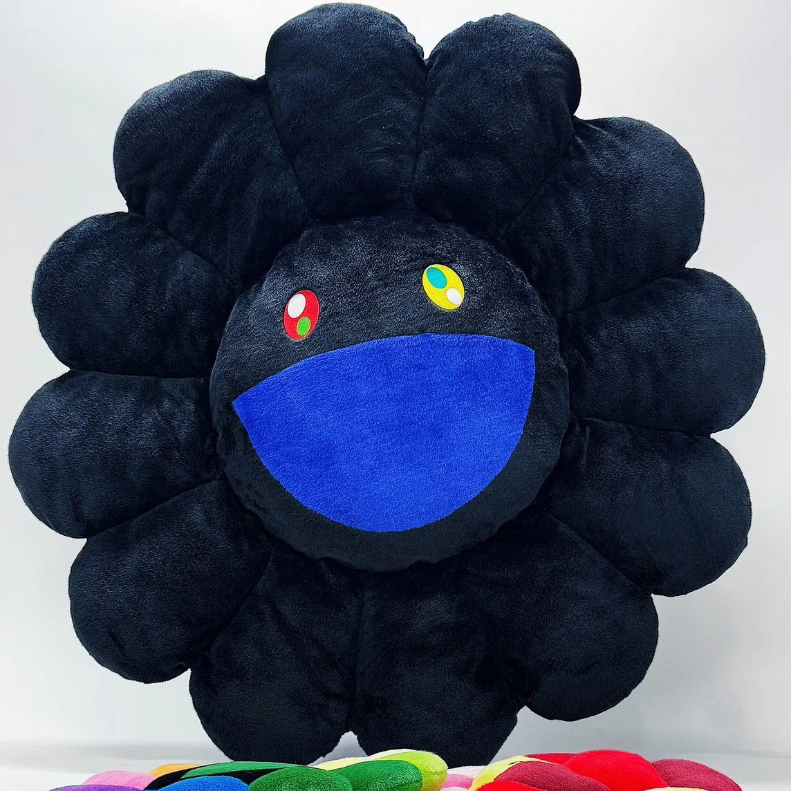 MURAKAMI TAKASHI kaikai kiki 200cm Flowers Cushion ( Black ) – cotwohk