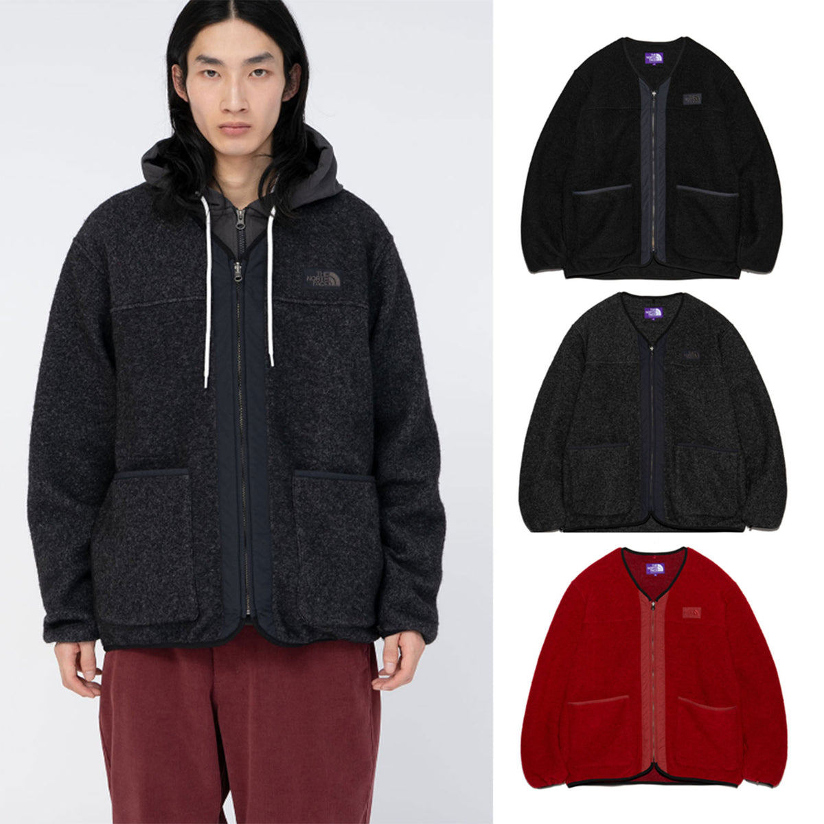 THE NORTH FACE PURPLE LABEL PLAS Wool Fleece Field Cardigan [ N24FA029 –  cotwohk