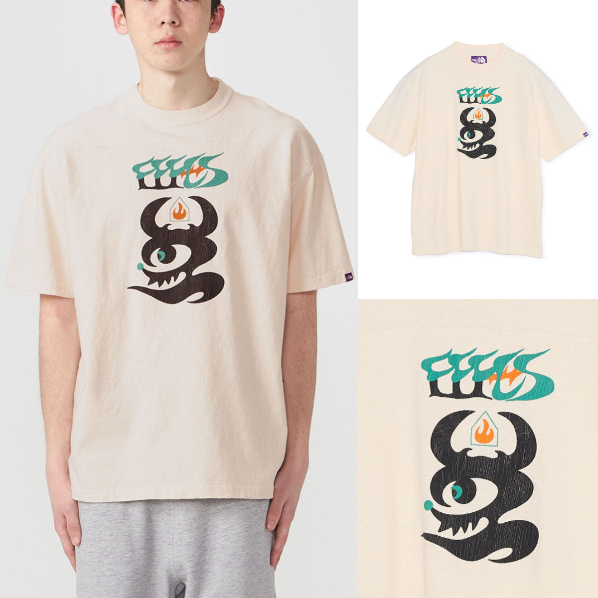 THE NORTH FACE PURPLE LABEL FFFES Graphic Football Tee [ N26FT018