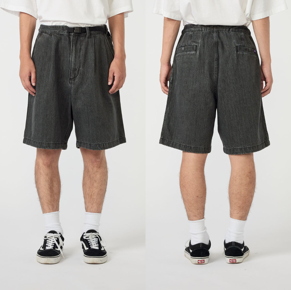 パンツ 00s EURO label 2-tuck wool shorts NVY N26SD075_1200x1200.jpg?v=