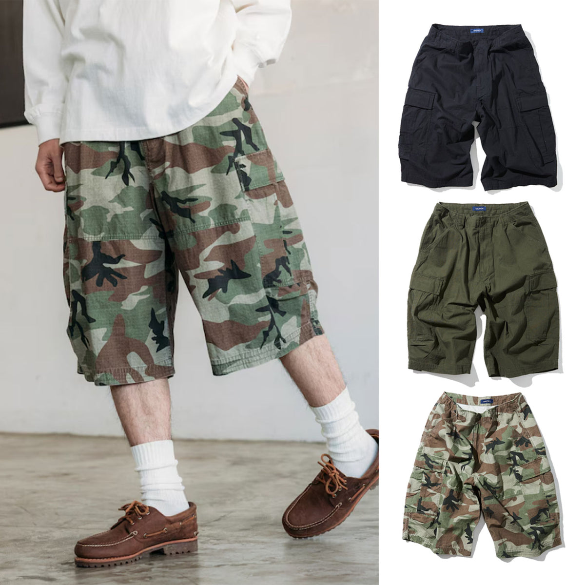 NAUTICA ( JAPAN ) Super Wide Cargo Cropped Pants – cotwohk