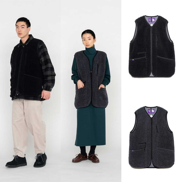 THE NORTH FACE PURPLE LABEL Wool Boa WINDSTOPPER Field Vest [ NA2350N ] cotwo