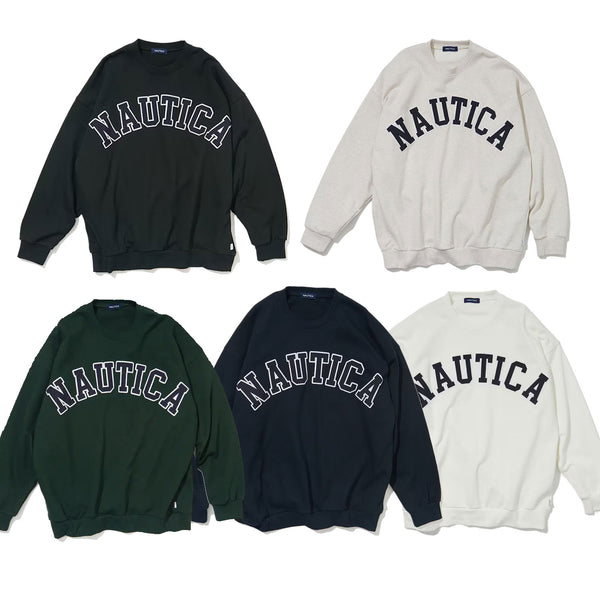 NAUTICA ( JAPAN ) Arch Logo Crewneck Sweatshirt cotwo