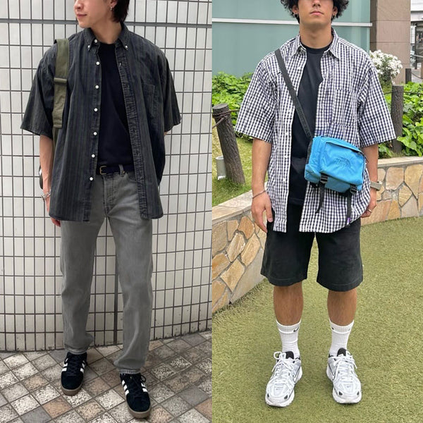 NAUTICA ( JAPAN ) Faded S/S Shirt (Plaid) cotwo