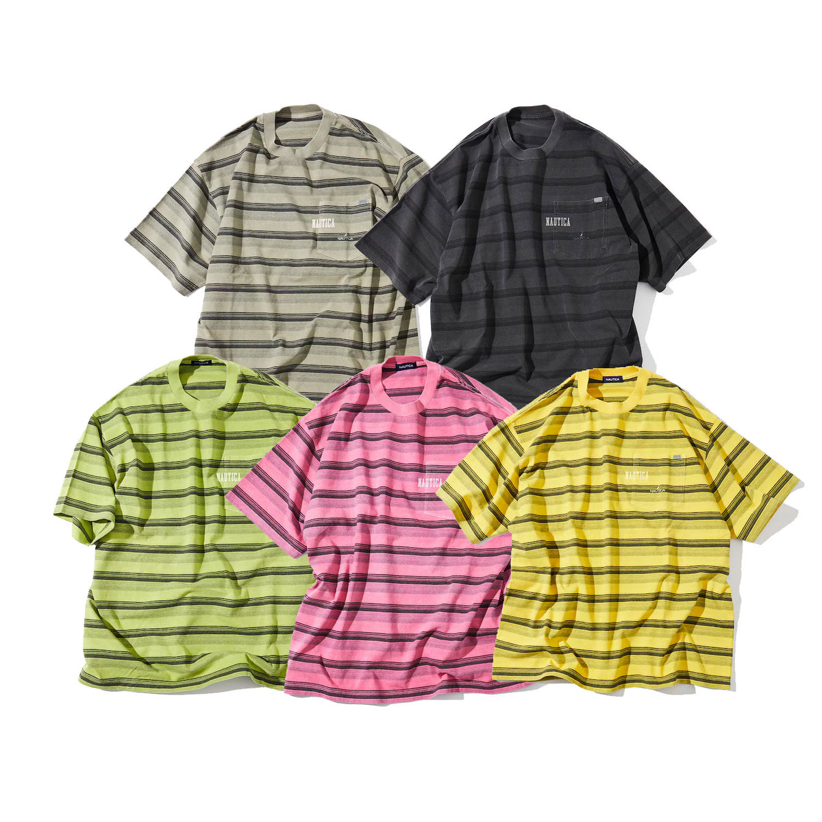 【Opening Project】Identity Multi Stripe T Shirt /追跡付 HORIZONTALLY-STRIPED SHIRT - RIMA【L】/ NiziU『Live with U