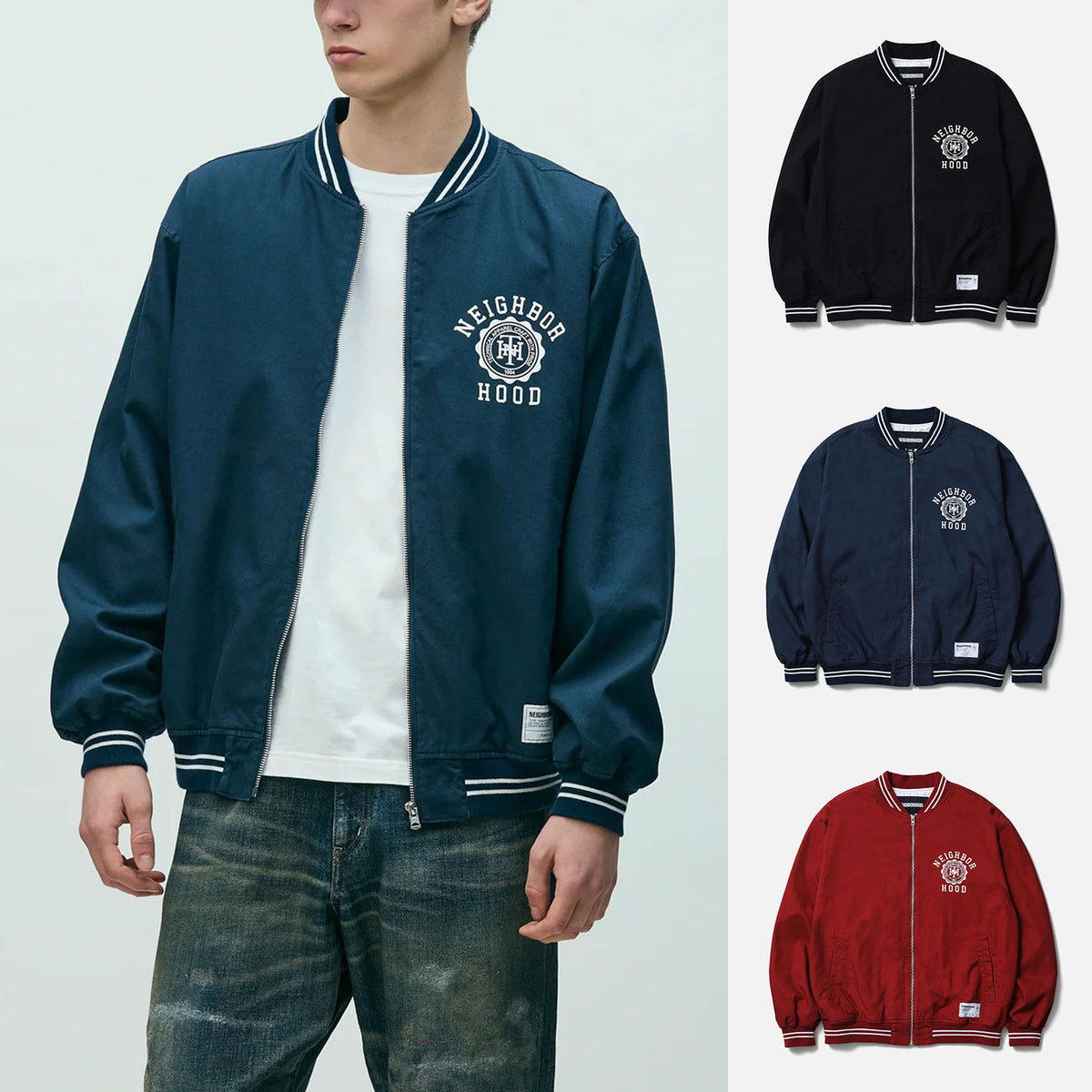 Pre-order ] NEIGHBORHOOD 26S/S COTTON ZIP AWARD JACKET [ 261TSNH