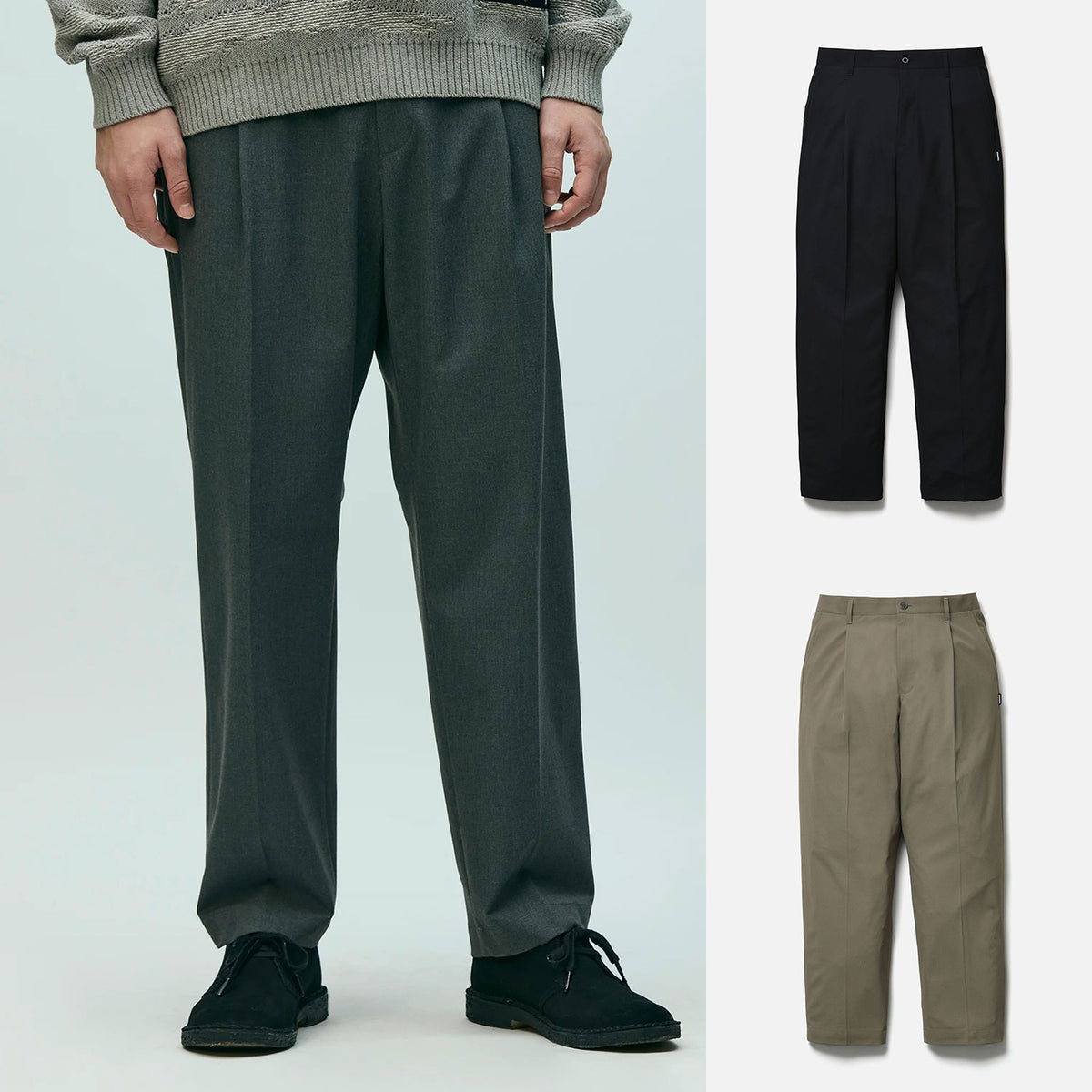 NEIGHBORHOOD 26S/S TUCK PANTS [ 261ZANH-PTM07 ] – cotwohk