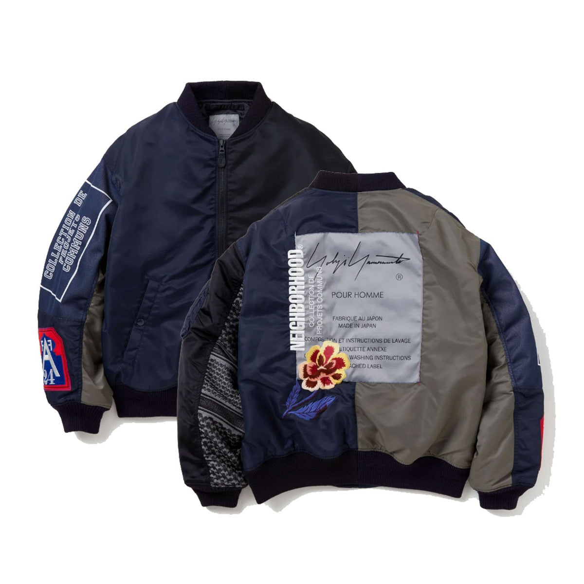 NEIGHBORHOOD x YOHJI YAMAMOTO . MA-1 JACKET [ 232SPYYN-JKM01S ]