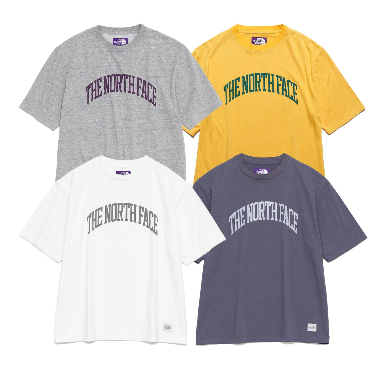 THE NORTH FACE LABEL [ – H/S Graphic ] Tee NT3324N PURPLE cotwohk