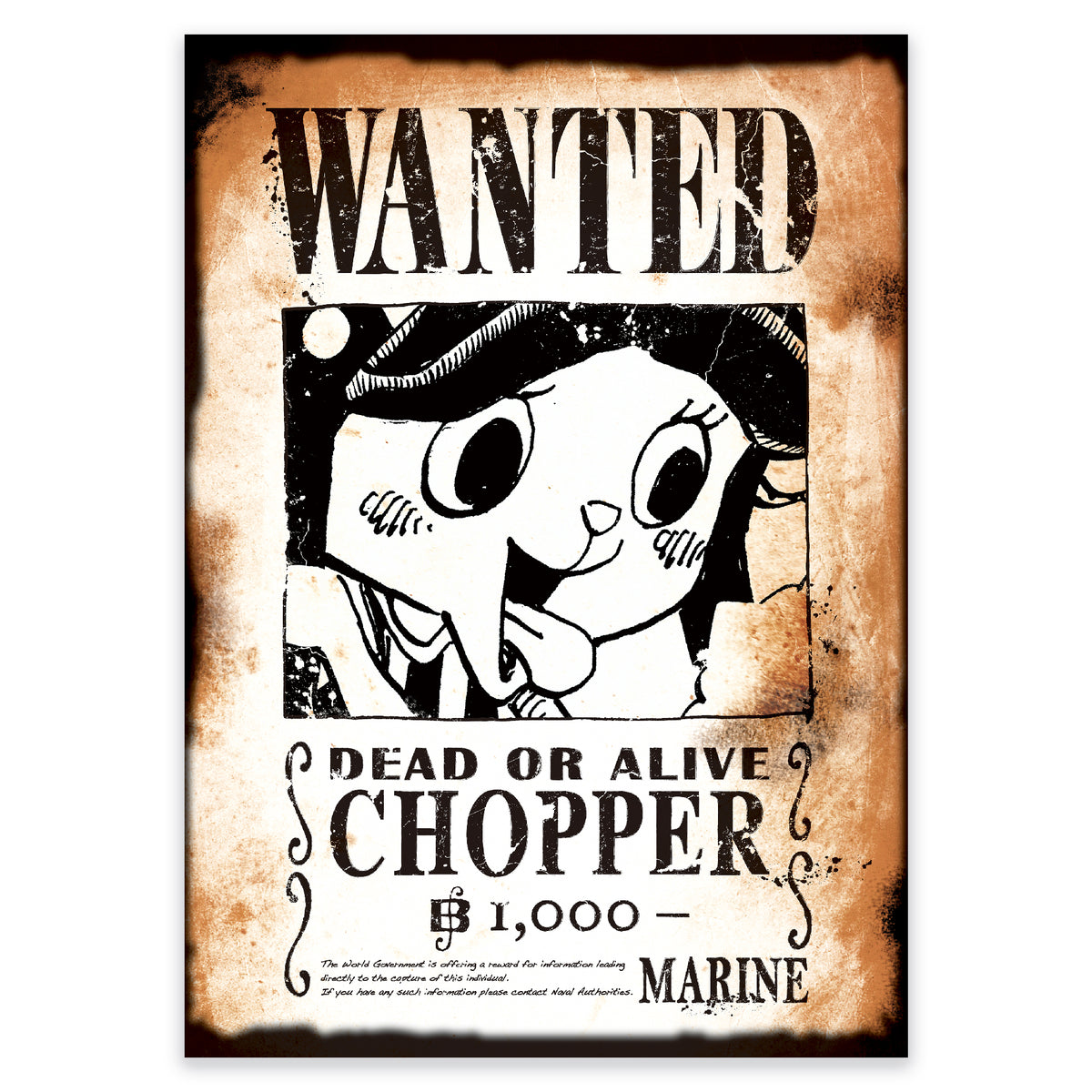 ONE PIECE BASE SHOP Wanted Poster – cotwohk