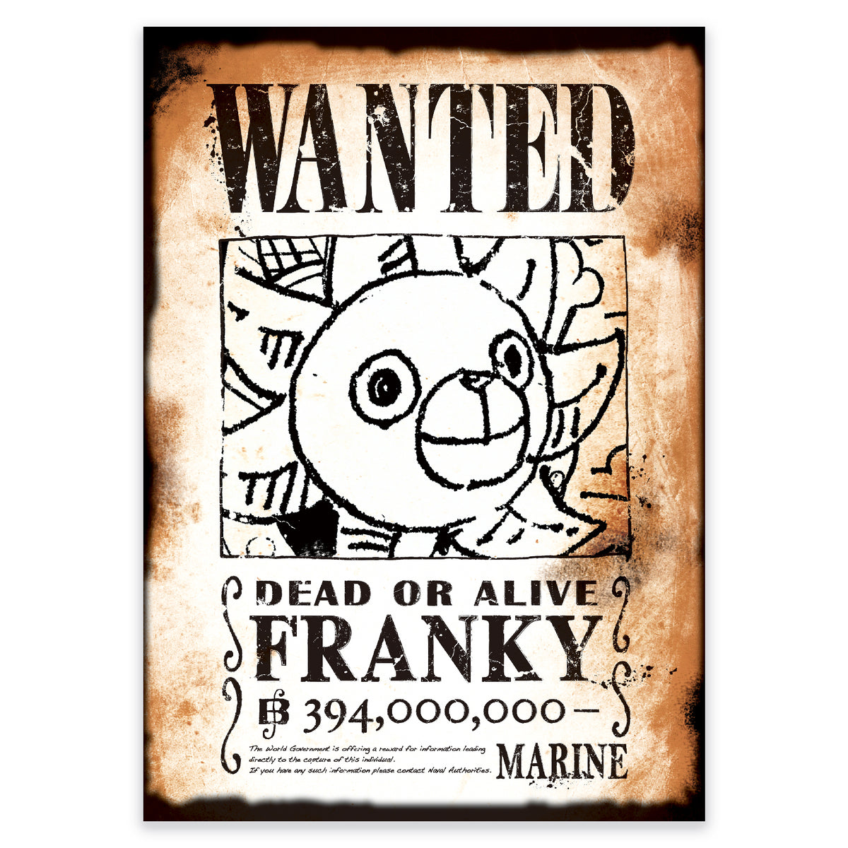 ONE PIECE BASE SHOP Wanted Poster – cotwohk