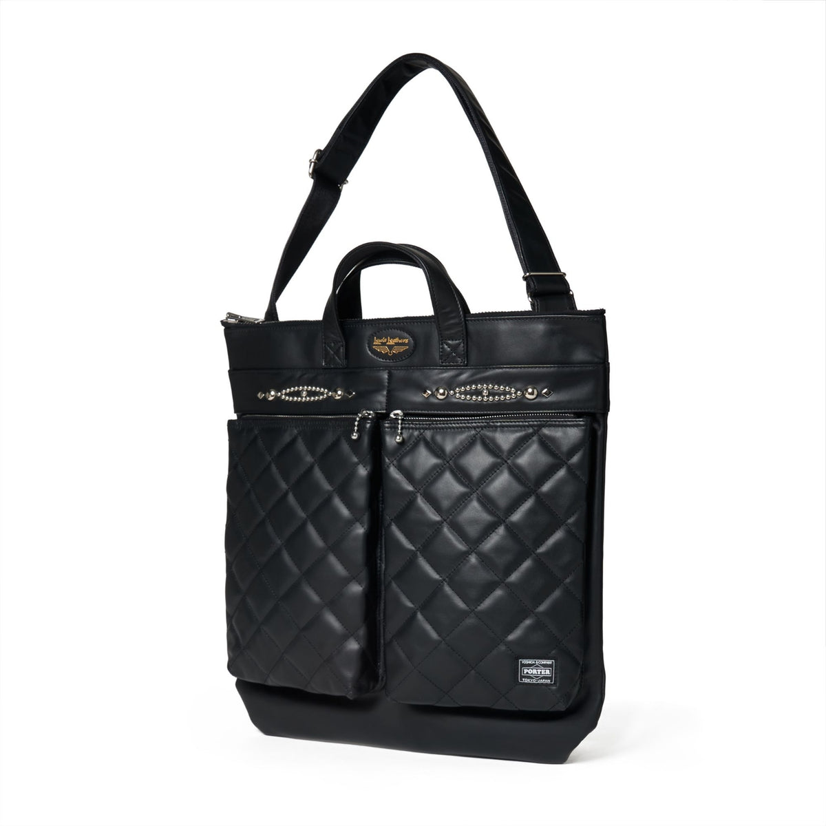 PORTER x Lewis Leathers x WOLF'S HEAD HELMETBAG [ 386-24008